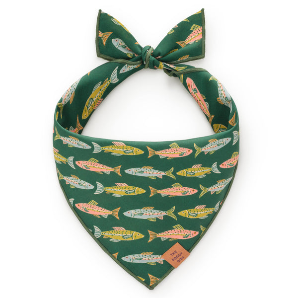 FOGGY DOG Gone Fishing Dog Bandana