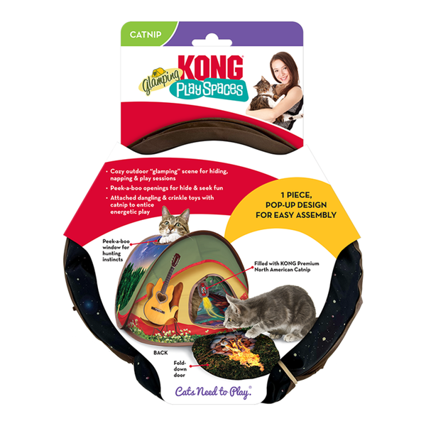 KONG Play Spaces House for Cats Glamping Tent