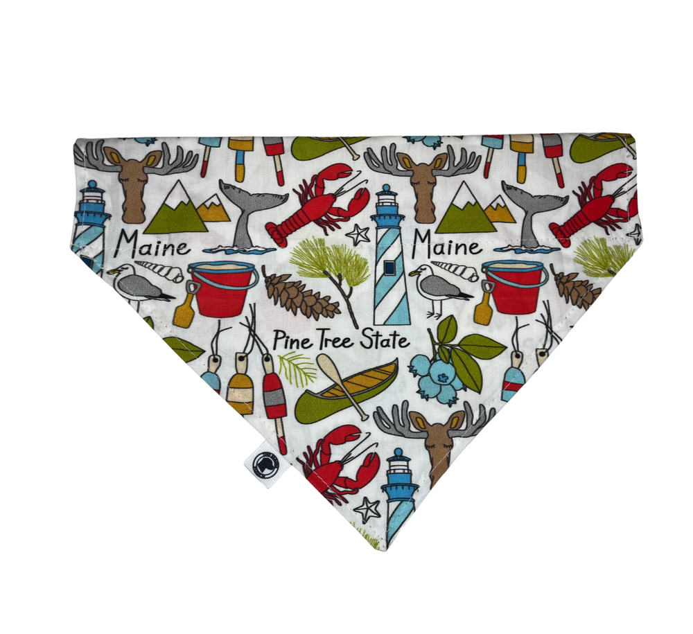 THE MAINE POOCH Pine Tree State Maine Bandana