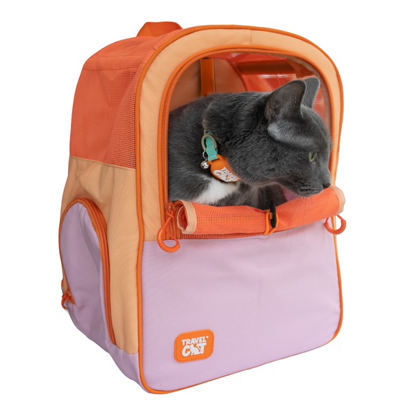 TRAVELCAT "The Explorer" Cat Backpack Sunset Pink