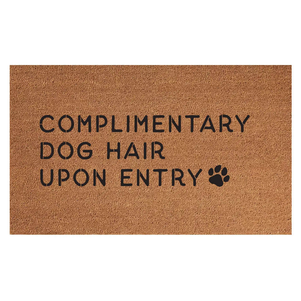Complimentary Dog Hair Door Mat 18x30