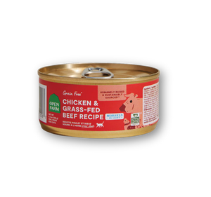 OPEN FARM Hearty Morsels Chicken and Beef Cat Food 5.3 OZ CASE/12