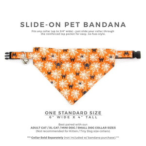 MADE BY CELO Spooky Spiderwebs Bandana for Cats