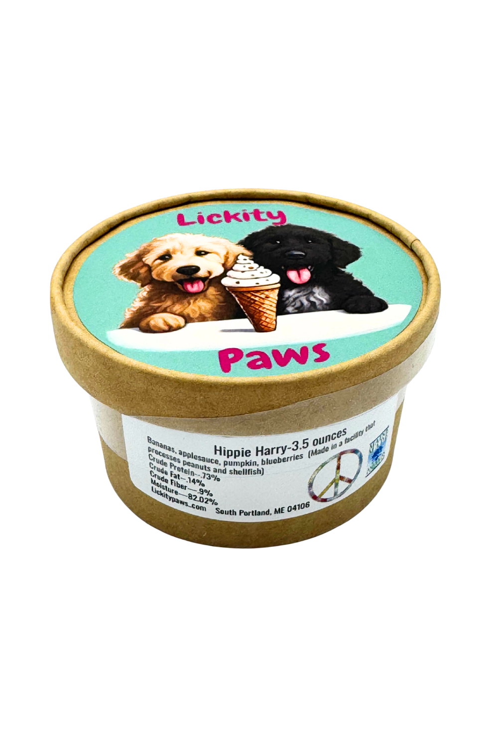 LICKITY SPLIT TREATS Freeze-dried Dog Icecream Hippie Harry