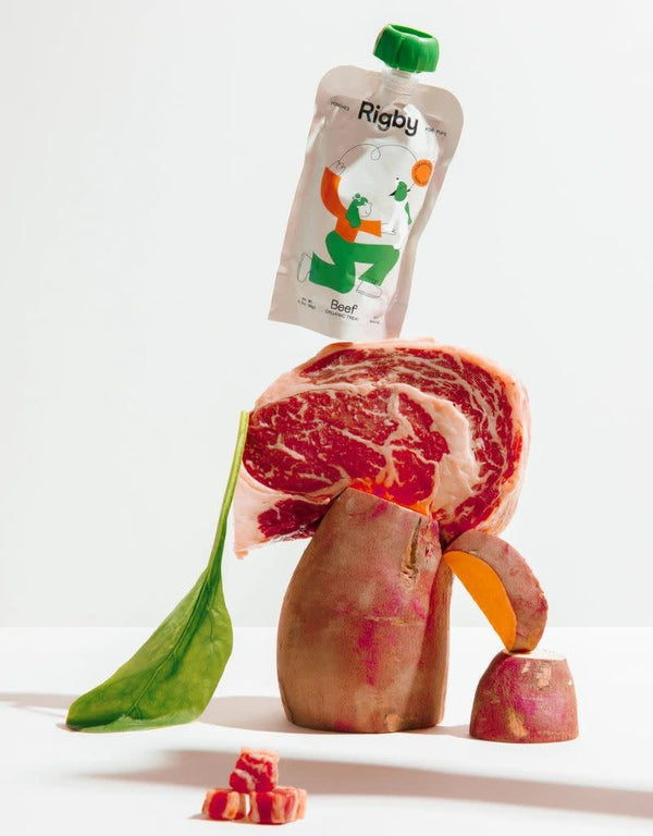 RIGBY Organic Beef Pouch Lickable Dog Treat