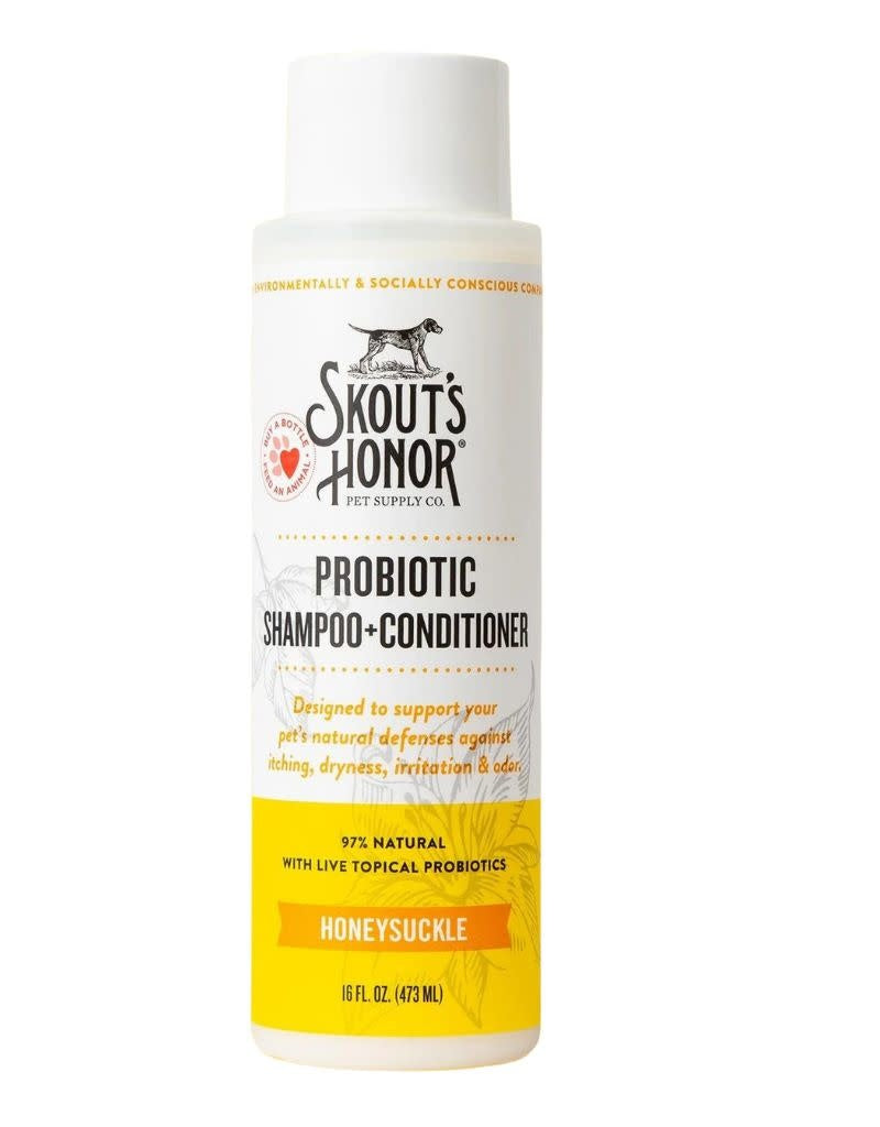 SKOUTS HONOR Probiotic Shampoo + Conditioner Honeysuckle 16oz