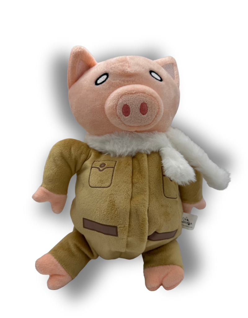NOCCIOLA Stuffed Pig Dog Toy