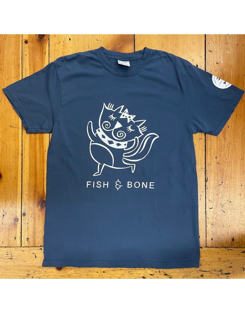 FISH & BONE Short Sleeve CAT Shirt Midnight