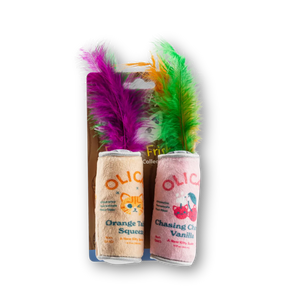 HAUTE DIGGITY DOG Olicat Cherry and Orange Catnip Toys