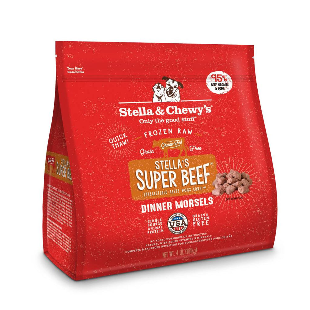 STELLA & CHEWY'S Frozen Dog Food Dinner Morsels Super Beef