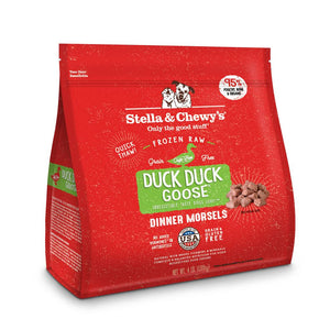 STELLA & CHEWY'S Frozen Dog Food Dinner Morsels Duck Duck Goose