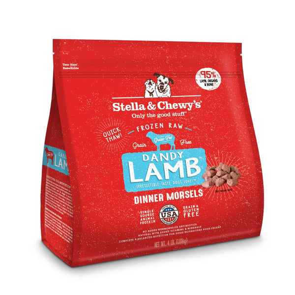 STELLA & CHEWY'S Frozen Dog Food Dinner Frozen Morsels Dandy Lamb