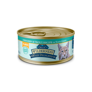Blue Buffalo Wilderness Delights Chicken Trout Cat Case 24/5.5 oz