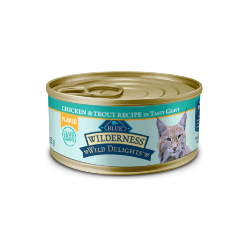 Blue Buffalo Wilderness Delights Chicken Trout Cat Case 24/5.5 oz
