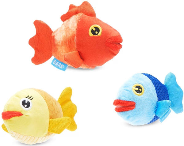 BARK The Groupers 3-in-1 Squeaky Plush Dog Toy