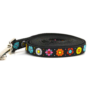 SIX POINT PET Daisy Chain Leash Black
