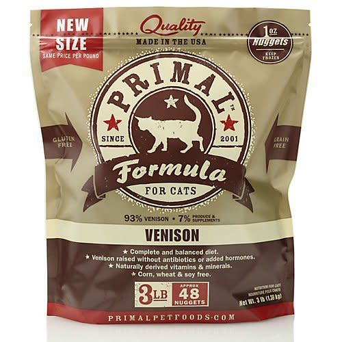 PRIMAL Frozen Raw Feline Venison Formula 3 lb.