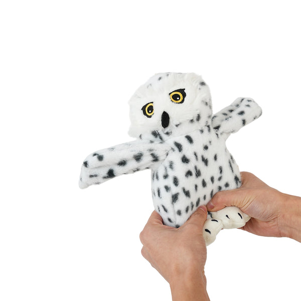 TALL TAILS Animated Snow Owl Dog Toy