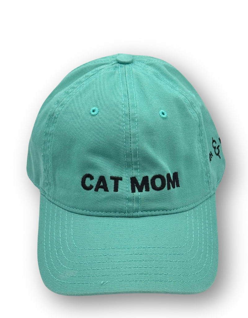 FISH & BONE Cat Mom Cap Dusty Teal