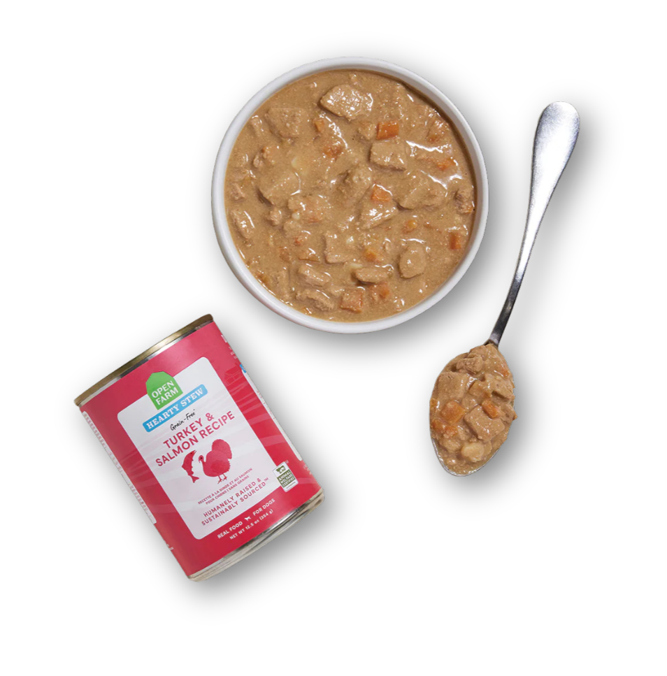 OPEN FARM Hearty Stew Turkey and Salmon Dog Food 12.5 OZ CASE/12