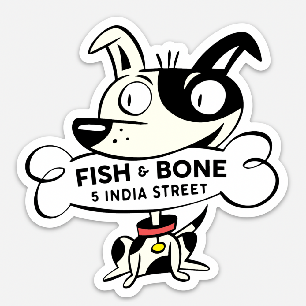 FISH & BONE 5 India Dog Magnet