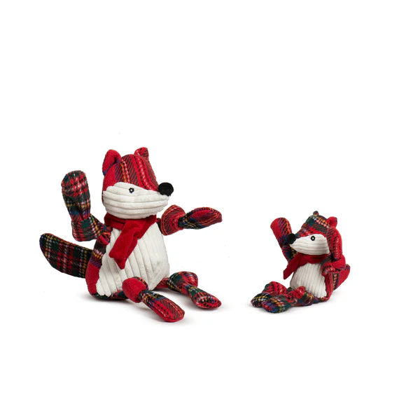 HUGGLEHOUNDS Tartan Tidings Collection Fox Knottie