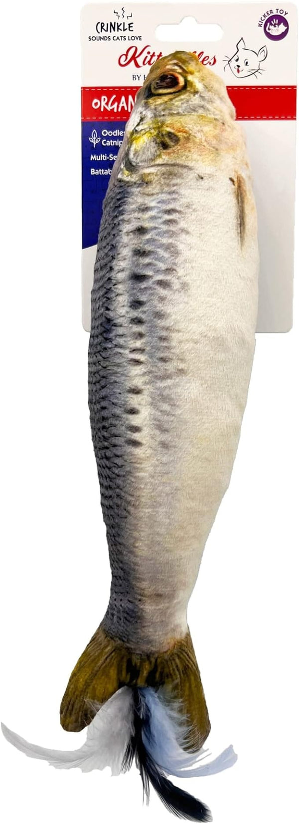 KITTYBELLES Sardine Cat Kicker Toy
