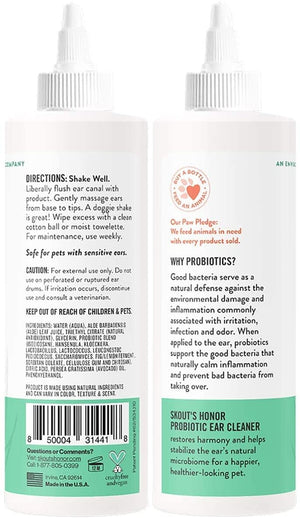 SKOUTS HONOR Probiotic Ear Cleaner for Dogs 4oz