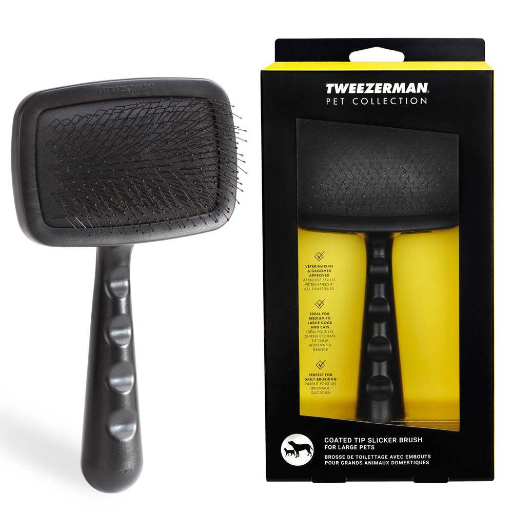 TWEEEZERMAN PET Large Coated Tip Slicker Brush