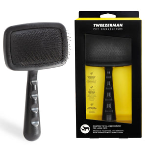 TWEEEZERMAN PET Large Coated Tip Slicker Brush