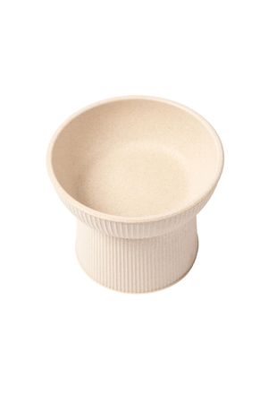 PARK LIFE Albie Fluted Bamboo Cat Dish