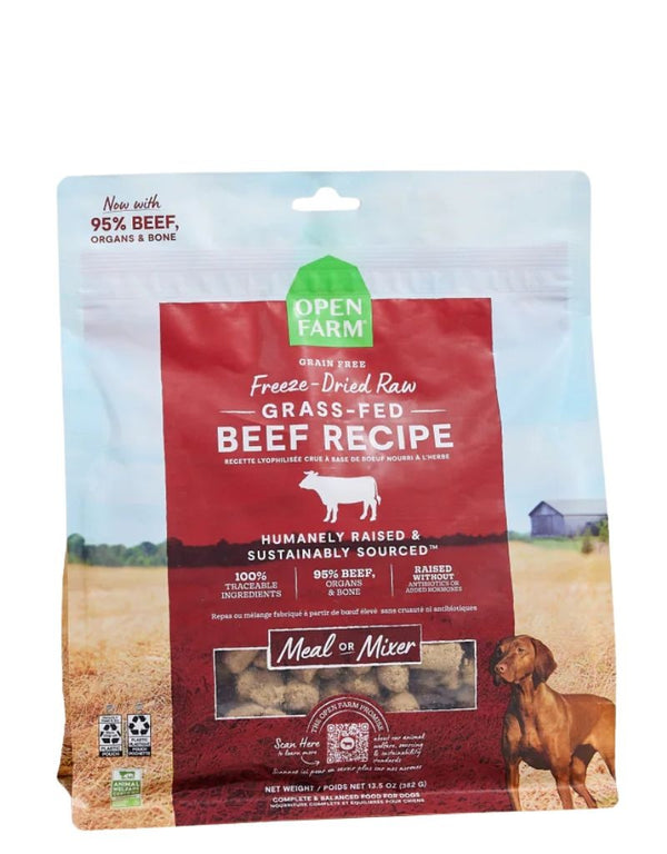 OPEN FARM Freeze-dried Dog Food Beef 22oz