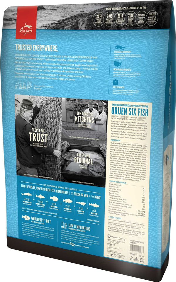 ORIJEN USA Six Fish Grain-Free Dry Dog Food