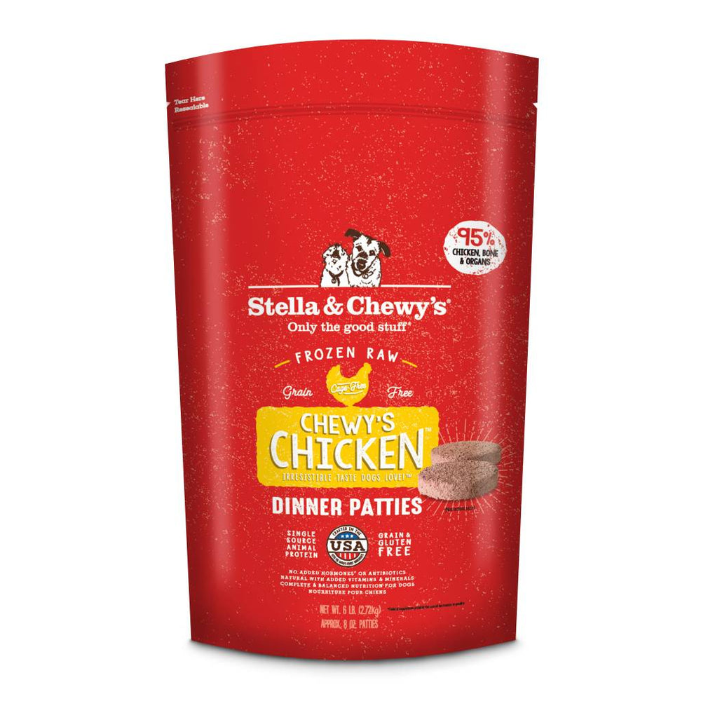 STELLA & CHEWY'S Frozen Dog Food Dinner Patties Chicken