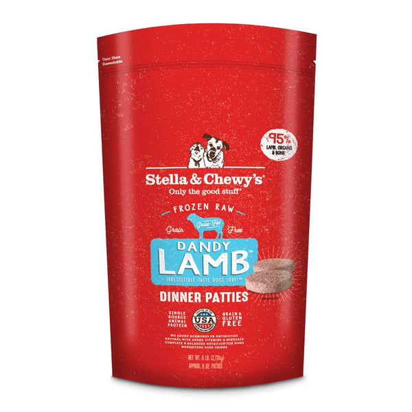 STELLA & CHEWY'S Frozen Dog Food Dinner Patties Dandy Lamb