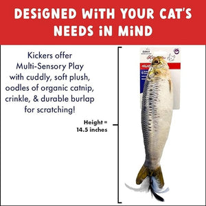 KITTYBELLES Sardine Cat Kicker Toy