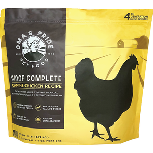 OMA'S PRIDE Frozen Dog Food Woof Complete Chicken