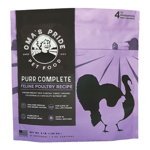 OMA'S PRIDE Frozen Cat Food Purr Complete Poultry