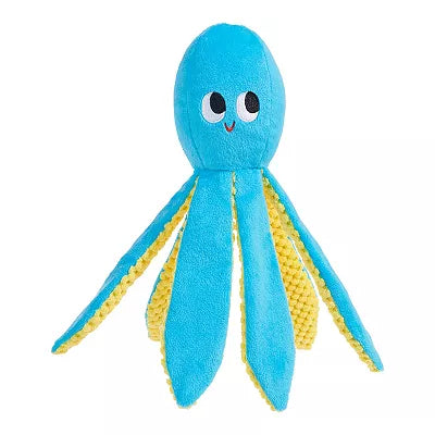 BARK Odd Otto Octopus Plush Dog Toy Blue