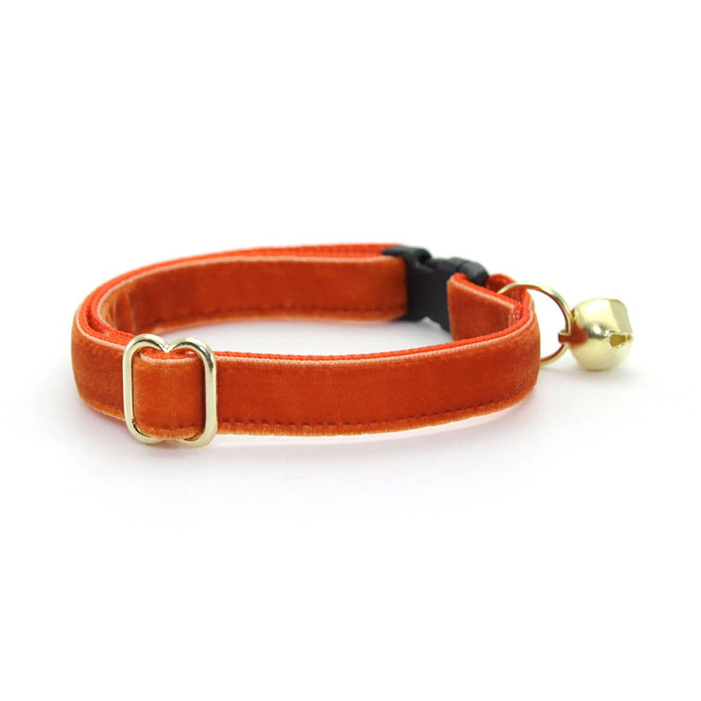MADE BY CELO Roasted Pumpkin Burnt Orange Velvet Collar