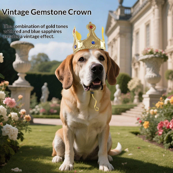King Robe & Crown Dog Costume
