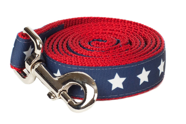 PAW PAWS USA Americana Park Dog Leash Stars