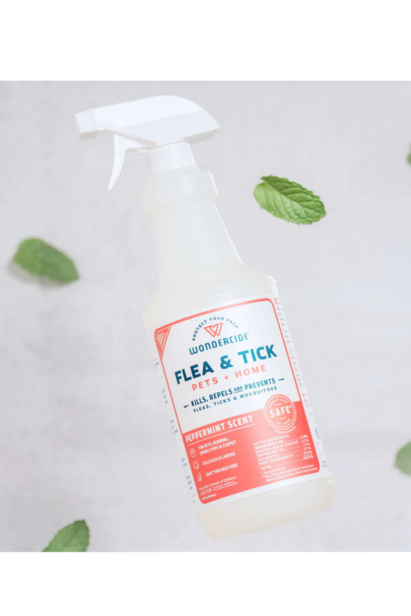 WONDERCIDE Flea and Tick Spray Pets + Home Peppermint
