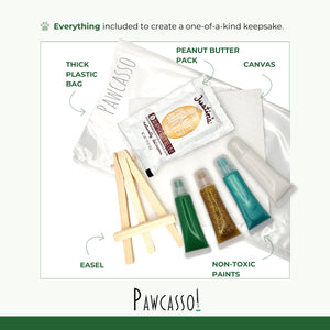 PAWCASSO ART CO Mess-Free Dog Painting Kit