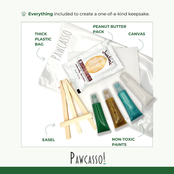 PAWCASSO ART CO Mess-Free Dog Painting Kit