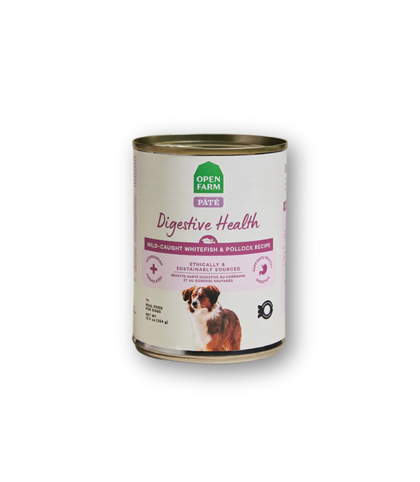 OPEN FARM Digestive Health Pollock & Whitefish Pate Dog Food 12.5 OZ CASE/12