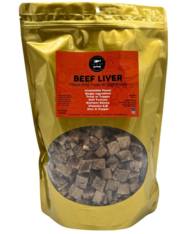 FISH & BONE Freeze-dried Beef Liver Treats