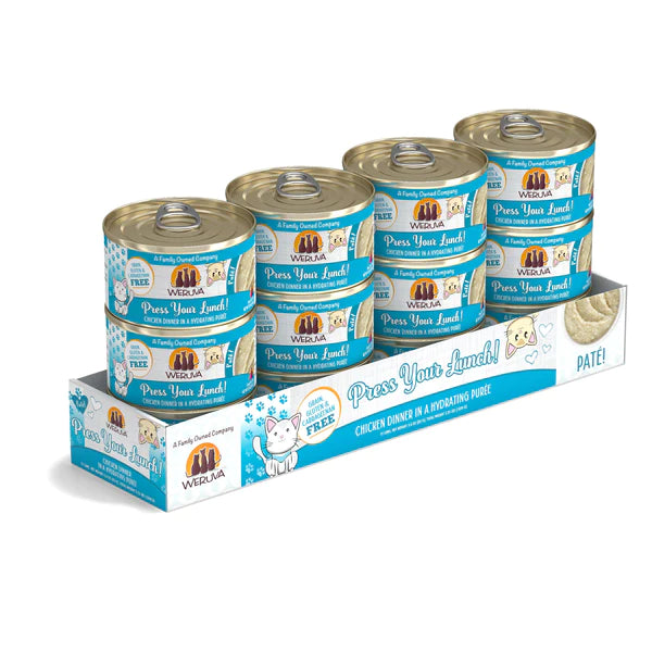 WERUVA Pate Canned Cat Food Press Your Lunch CASE 12/3OZ