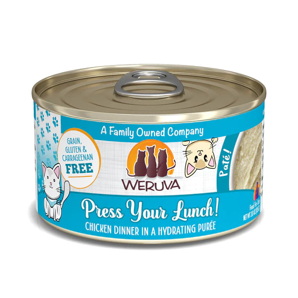 WERUVA Pate Canned Cat Food Press Your Lunch CASE 12/3OZ
