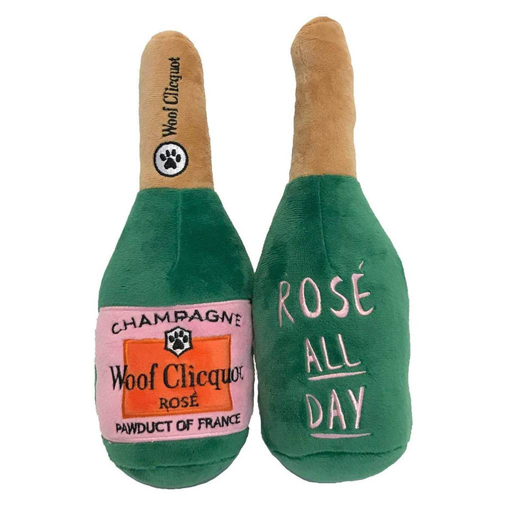 HAUTE DIGGITY DOG Woof Clicquot Rose Champagne Plush Toy